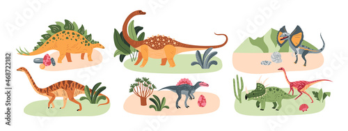 Wild Dinosaurs Design Concept