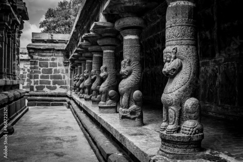 Thiru Parameswara Vinnagaram or Vaikunta Perumal Temple is a temple dedicated to Vishnu, located in Kanchipuram in the South Indian state of Tamil Nadu - One of the best archeological sites in India photo