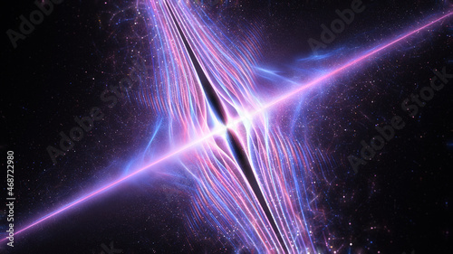 Colorful quantum string theory abstract background photo