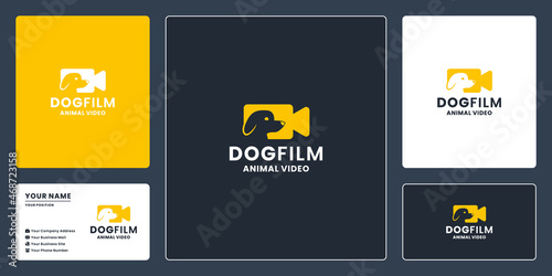 dog film logo design for animal education movie