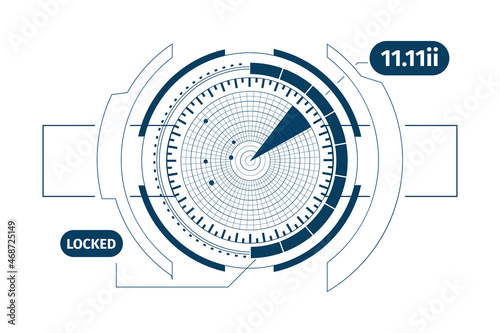 Radar HUD Interface Composition