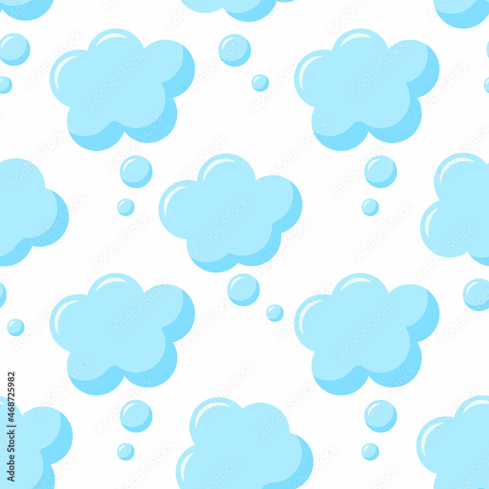 Speech bubble icon seamless pattern background. Business flat vector illustration. Speech bubble sign symbol pattern.