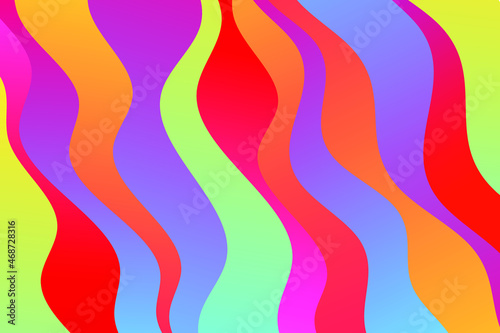 Abstract vector illustration with color waves.