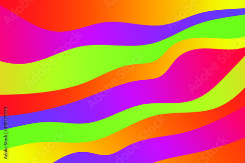 Abstract vector illustration with color waves. © flexelf