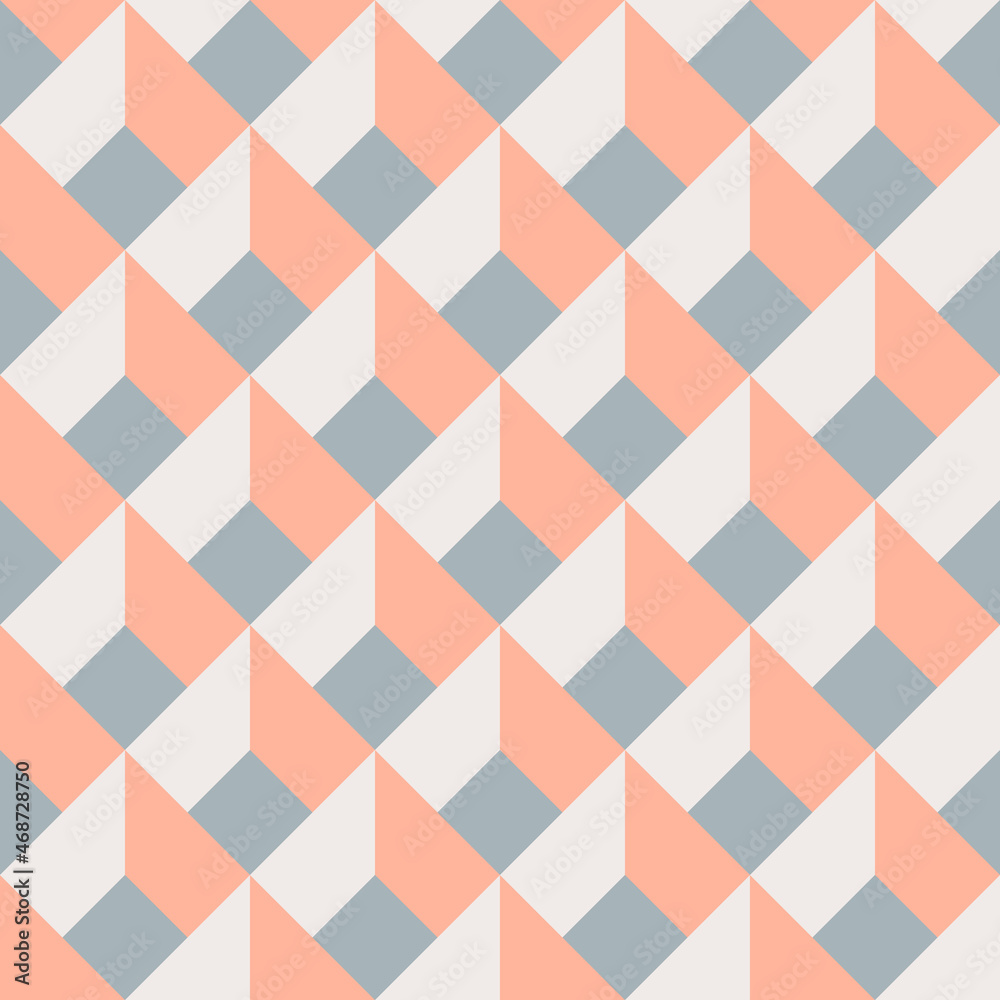 Contemporary geometric seamless mid-century pattern with simple retro shapes, Squares and triangles. Abstract vector background of natural tones. Simple Modern trendy graphic bauhaus design. Contemporary geometric seamless mid-century pattern with simple retro shapes, Squares and triangles. Abstract vector background of natural tones. Simple Modern trendy graphic bauhaus design.