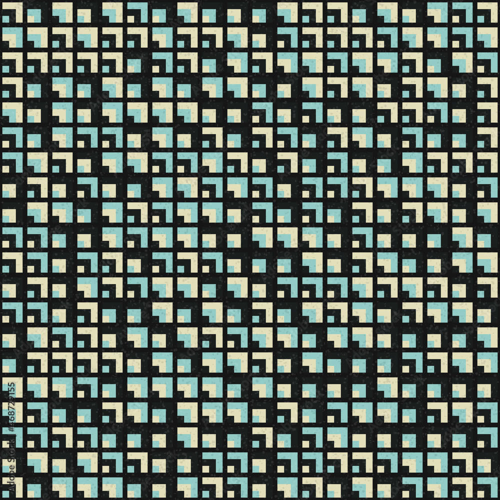 Fototapeta premium Abstract Geometric Pattern generative computational art illustration