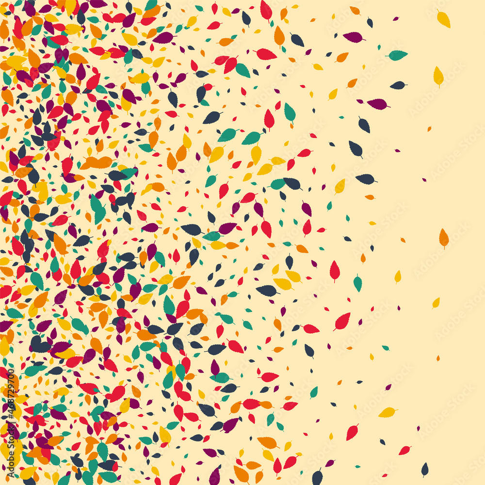 Green Foliage Vector Beige Background. Yellow Confetti October Texture. Plant Leaf Set. Autumn Foliage Design. Green Foliage Vector Beige Background. Yellow Confetti October Texture. Plant Leaf Set. Autumn Foliage Design.