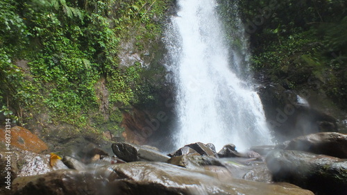 beautiful and natural waterfall, Cidahu Sukabumi West Java