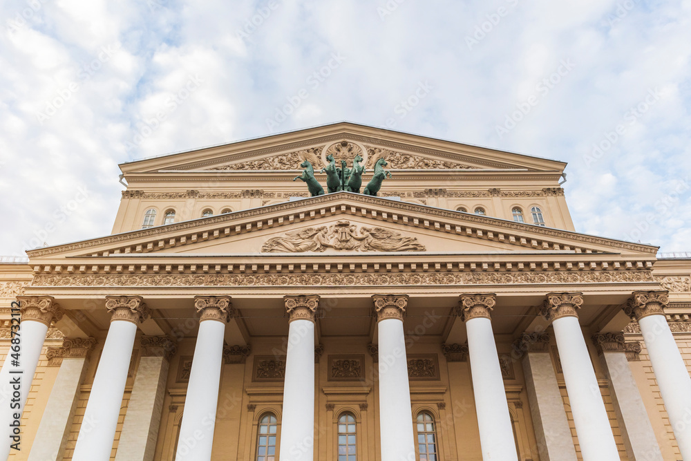 facade of the Bolshoi Theatre Moscow architecture historic building