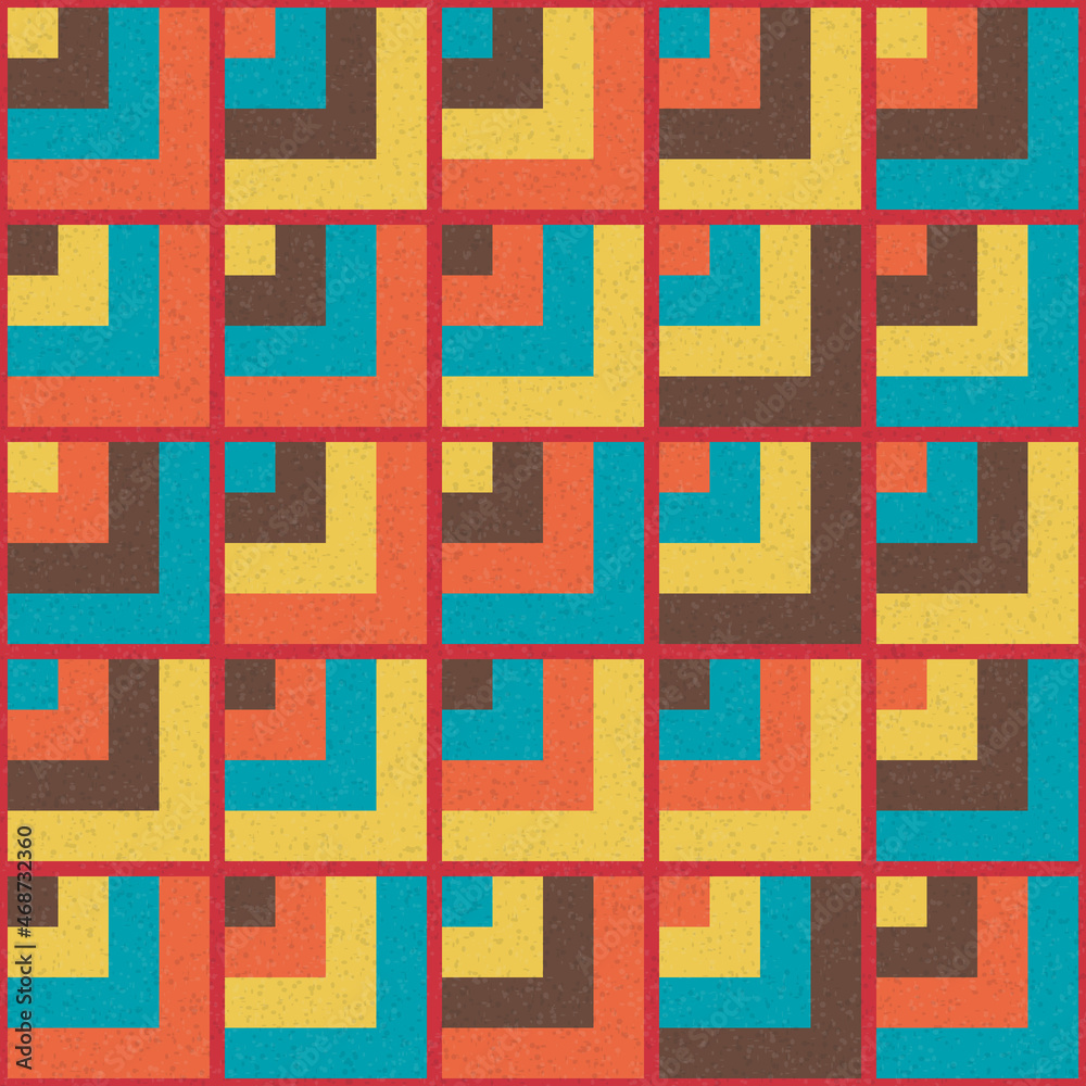 Abstract Geometric Pattern generative computational art illustration