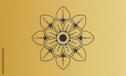 luxurious mandala design ornamental beautiful background in vector.