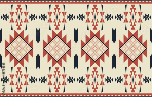 Ethnic pattern Aztec design. Seamless folk pattern design. vector illustration.