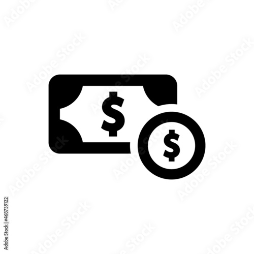 Cash coins wealth icon