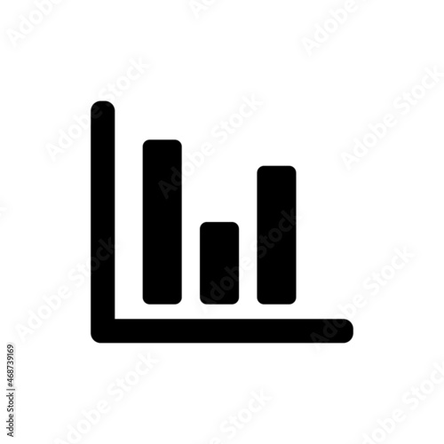 Analysis bar chart icon