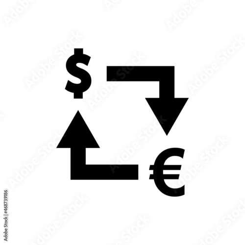 Conversion currency exchange icon