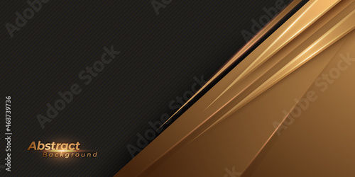 Abstract luxury background with black and golden color.