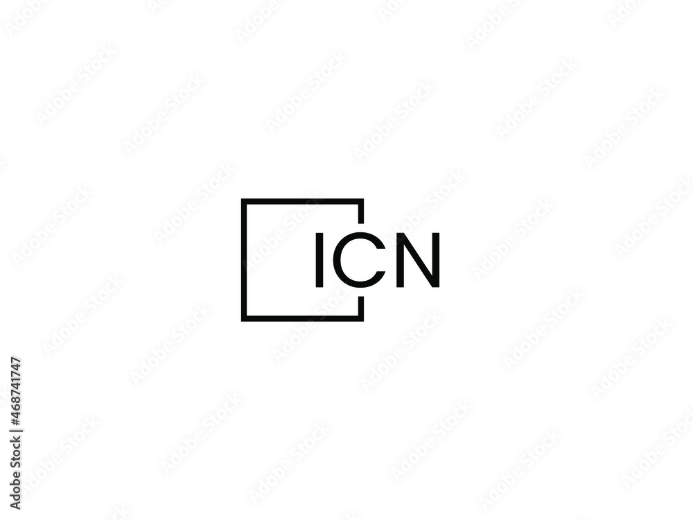 ICN letter initial logo design vector illustration ICN letter initial logo design vector illustration