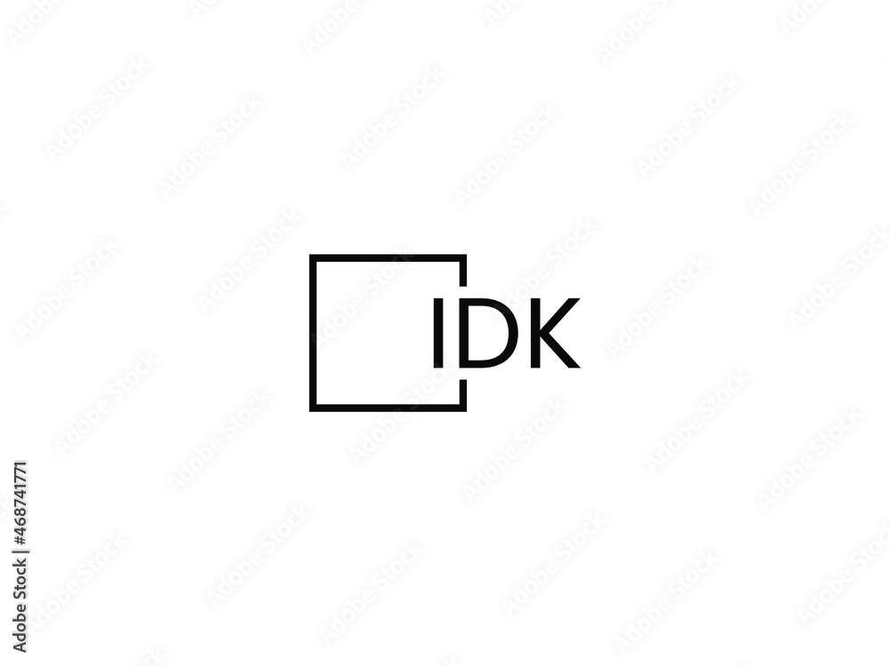IDK letter initial logo design vector illustration IDK letter initial logo design vector illustration