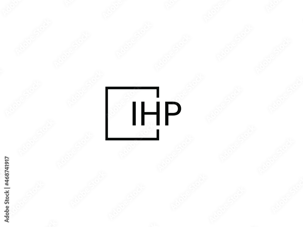 Fototapeta premium IHP Letter Initial Logo Design Vector Illustration