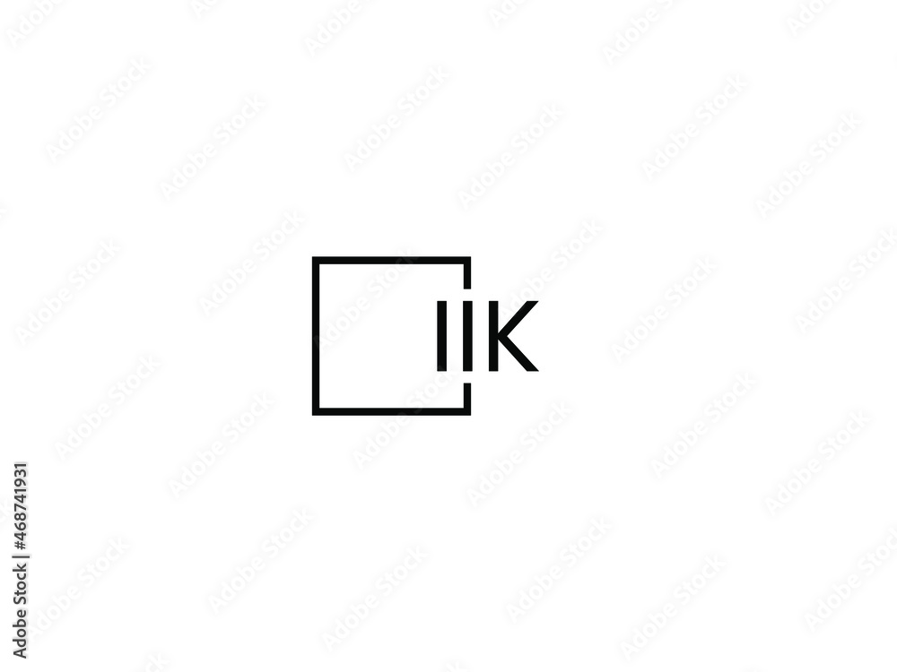 IIK Letter Initial Logo Design Vector Illustration IIK Letter Initial Logo Design Vector Illustration