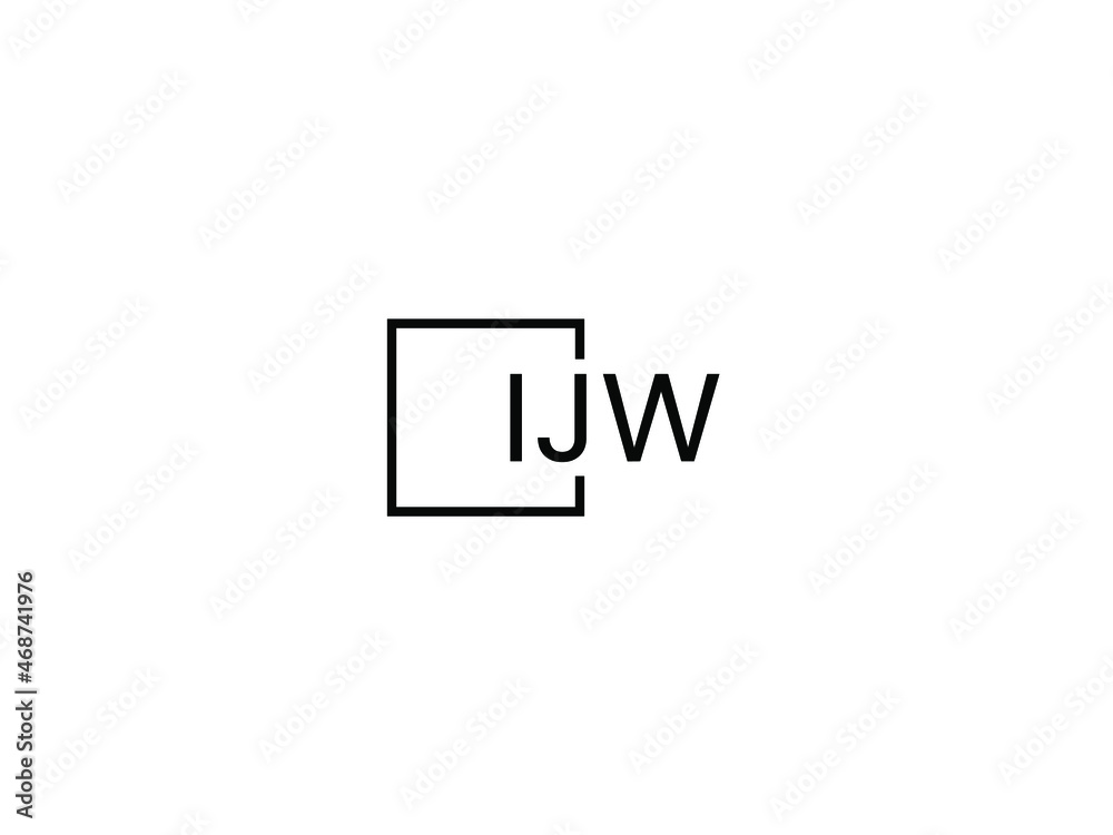 IJW Letter Initial Logo Design Vector Illustration IJW Letter Initial Logo Design Vector Illustration
