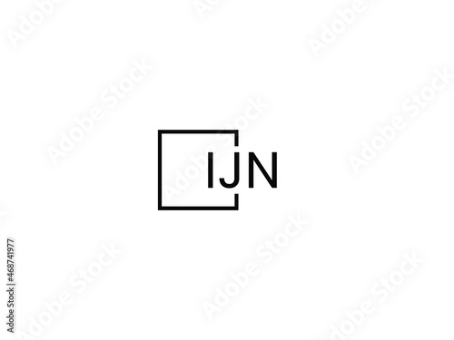 Fotografía IJN Letter Initial Logo Design Vector Illustration