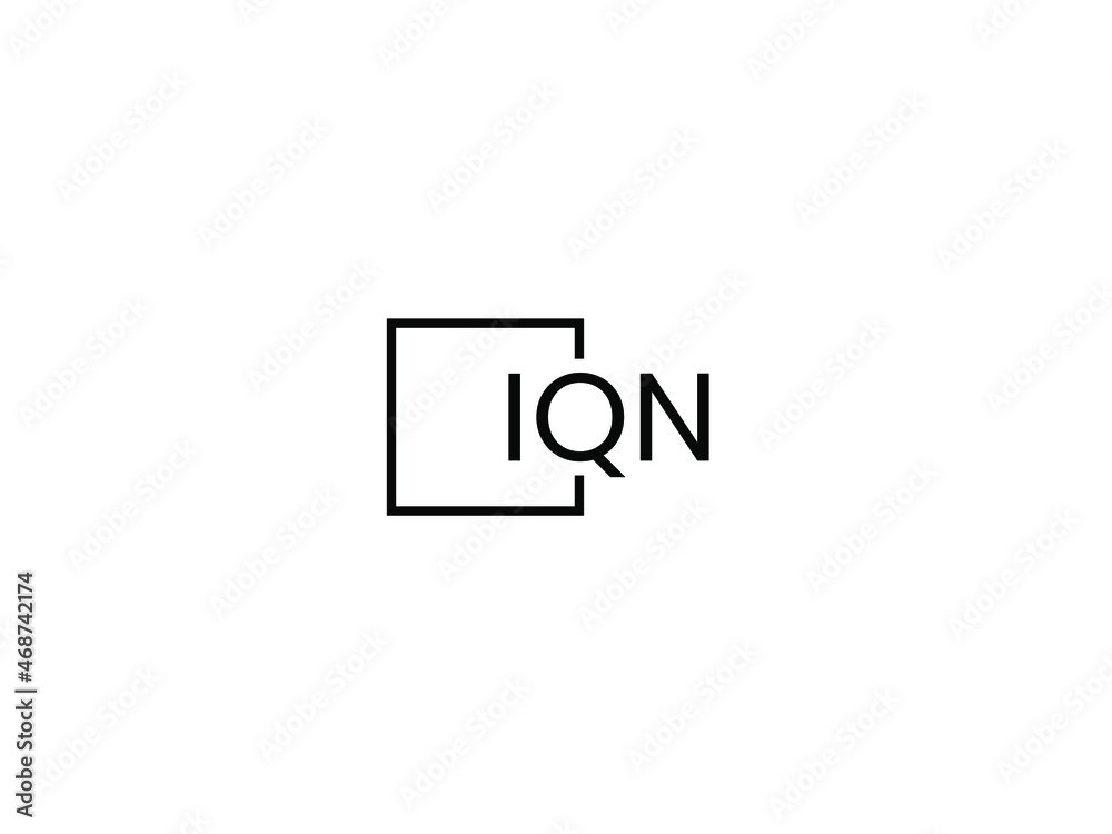 IQN Letter Initial Logo Design Vector Illustration IQN Letter Initial Logo Design Vector Illustration