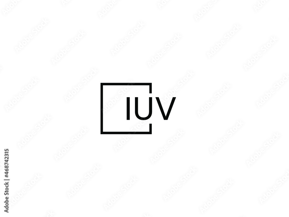 IUV Letter Initial Logo Design Vector Illustration IUV Letter Initial Logo Design Vector Illustration