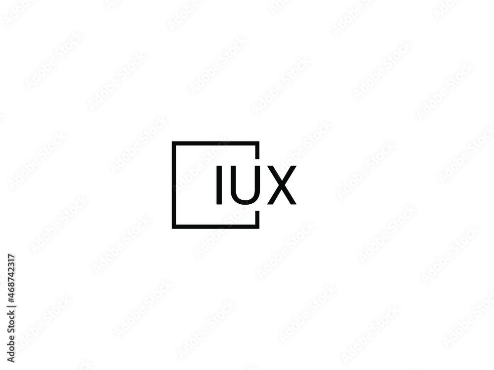 IUX Letter Initial Logo Design Vector Illustration IUX Letter Initial Logo Design Vector Illustration