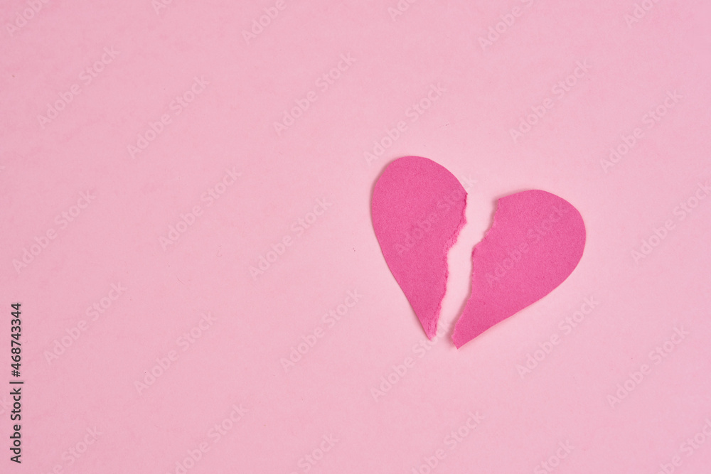 valentines paper heart romance holiday pink background