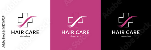 Stylish hair care logo