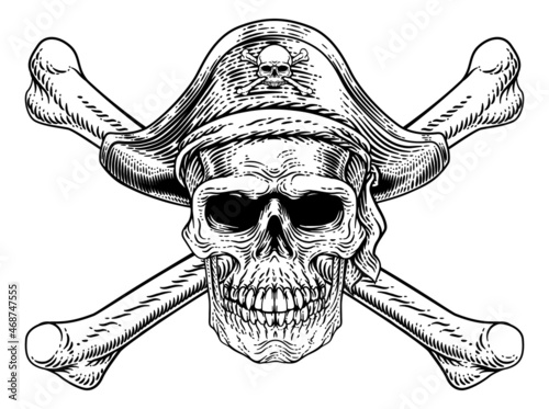 Pirate Skull Crossbones Skeleton Grim Reaper