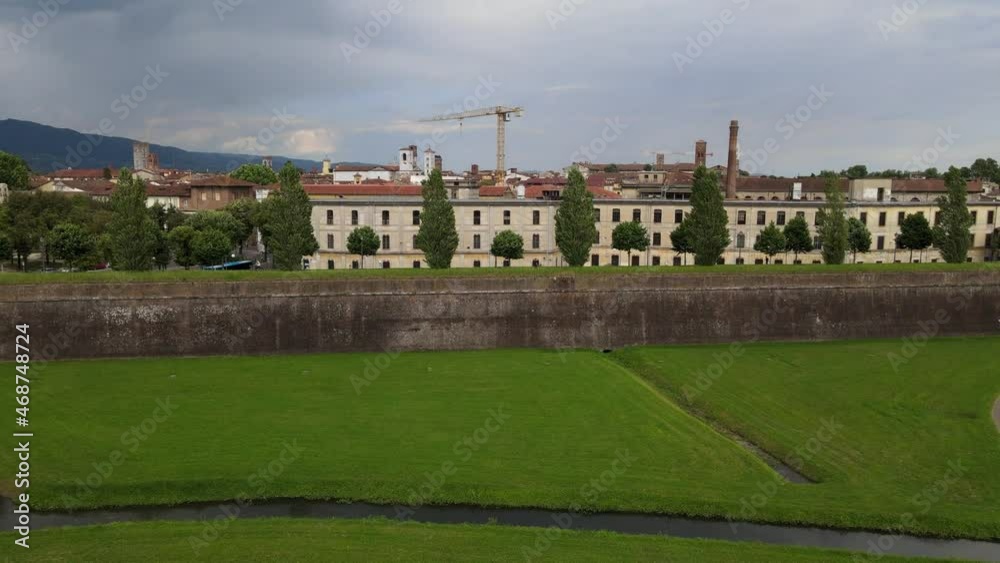 Amazing aerial view of Lucca, famous town of Tuscany Amazing aerial view of Lucca, famous town of Tuscany