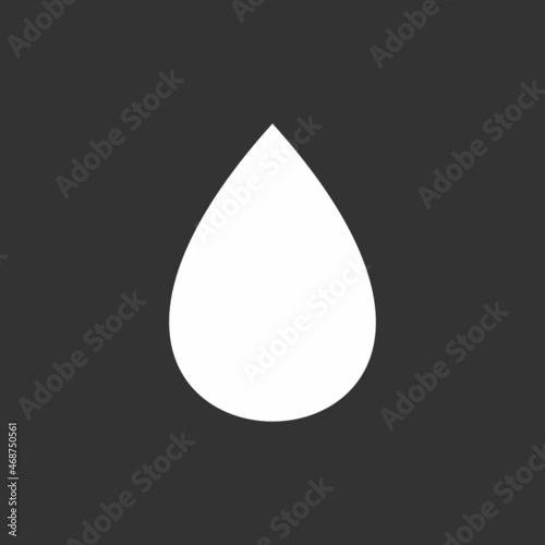 Drop Glyph Inverted Vector Icon Design