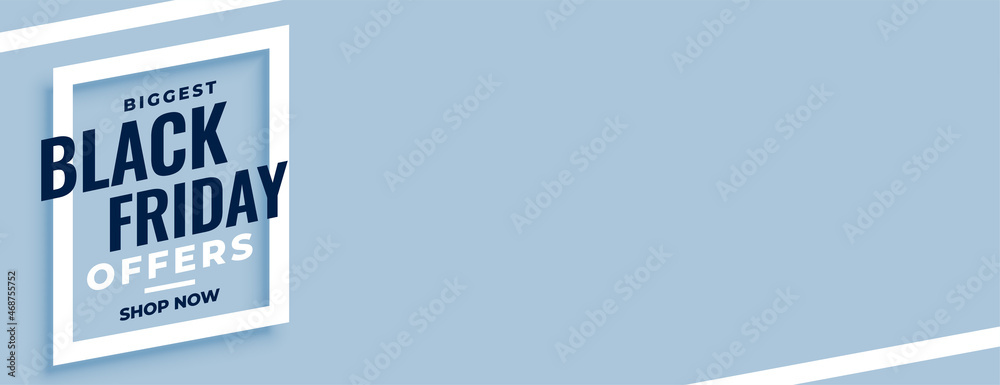 modern style black friday offers banner design