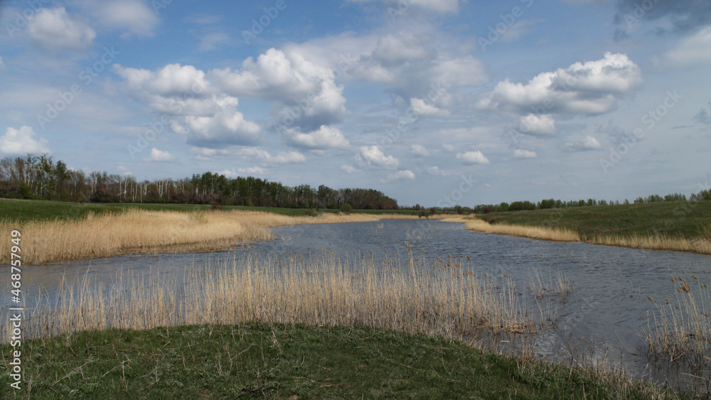 Obraz premium At the confluence of rivers
