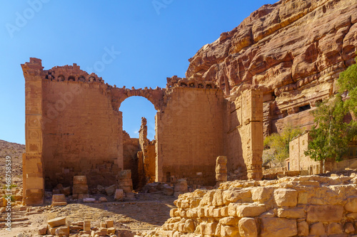 Qasr Al-Bint, in the ancient Nabatean city of Petra photo