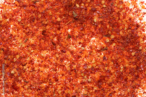 Background from red dried chili pepper © seksanwangjaisuk