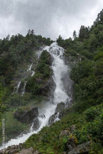 Wasserfall am Steirischen Bodensee in Austria   Dachstein