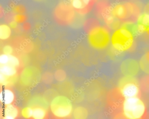 Christmas Blurred Bokeh Gold lights. New year Abstract illustration ,Glitter Defocused Background With Blinking Stars and sparks. 