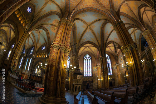 Interior of Matthias Church, Budapest, Hungary