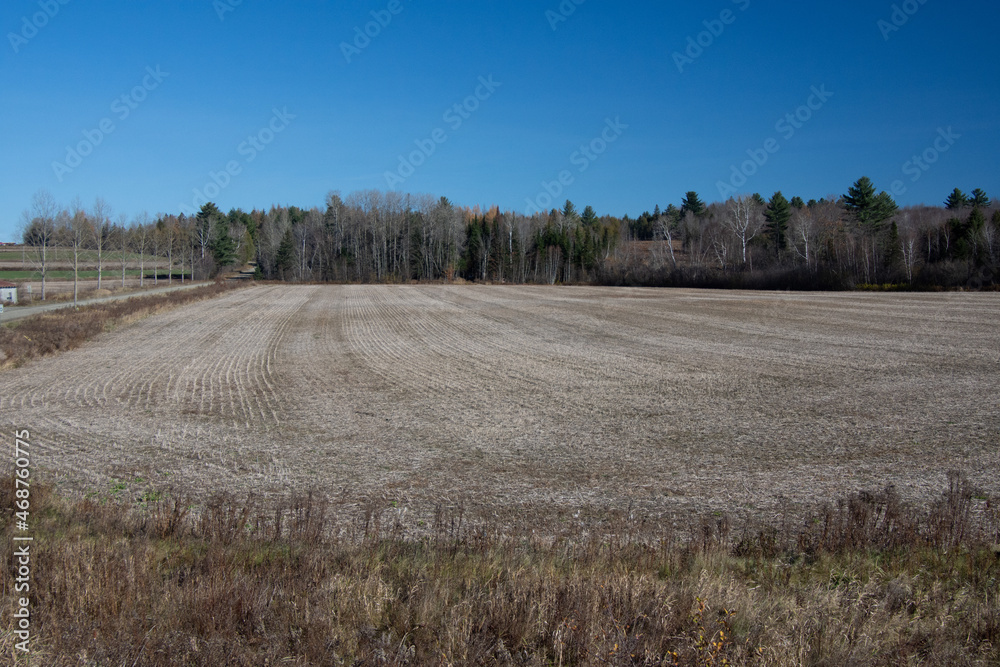 Countryside landscape with farm in Quebec, Canada Countryside landscape with farm in Quebec, Canada