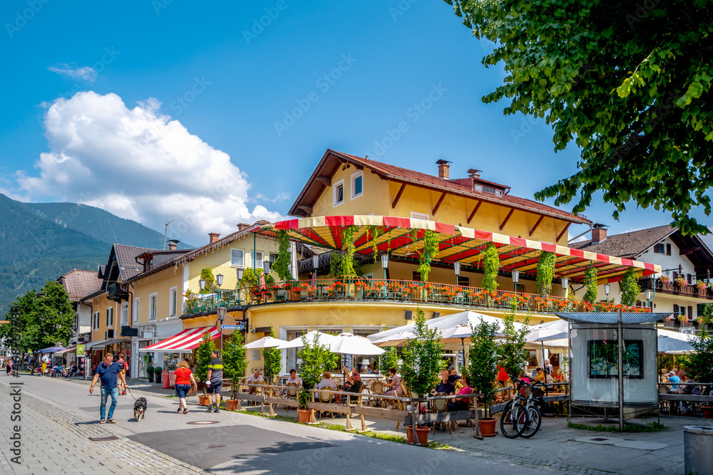 Altstadt, Garmisch-Partenkirchen, Bayern, Deutschland	