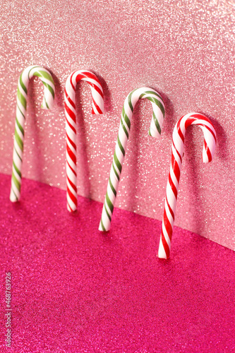 .Christmas candy cane