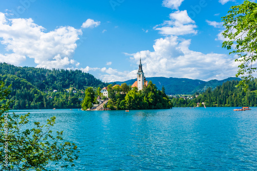 Church on the island of Lake Bled, Slovenia © Stefano Zaccaria