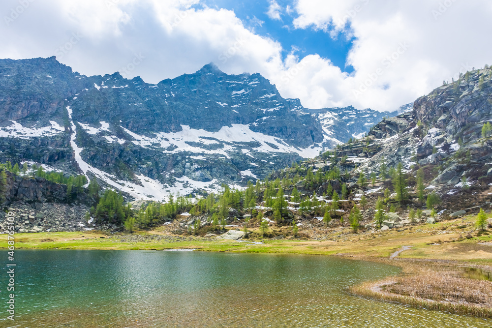Alpine lake in Gran Paradiso National Park, Italy