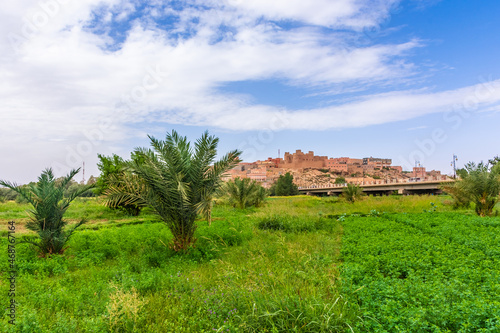 Oasis of Tinghir, little town in Morocco photo