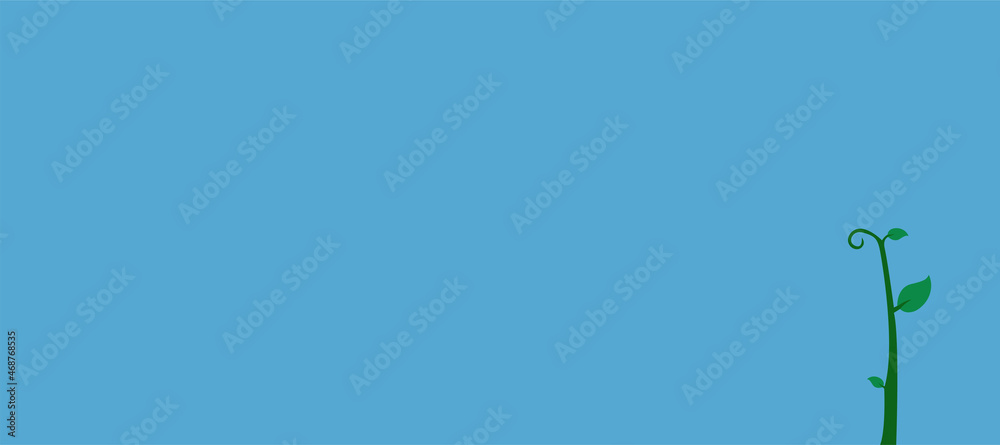 green wallpaper with a shoot on the edge of the image, vector illustration green wallpaper with a shoot on the edge of the image, vector illustration