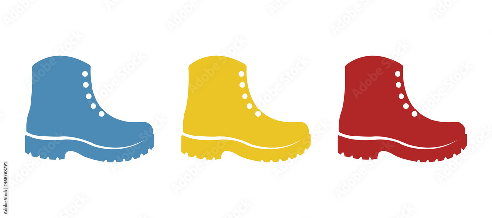 winter boots icon, vector illustration