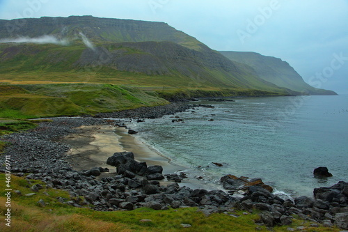 Landscape at Sudureyri in West Fjords, Iceland, Europe
 photo